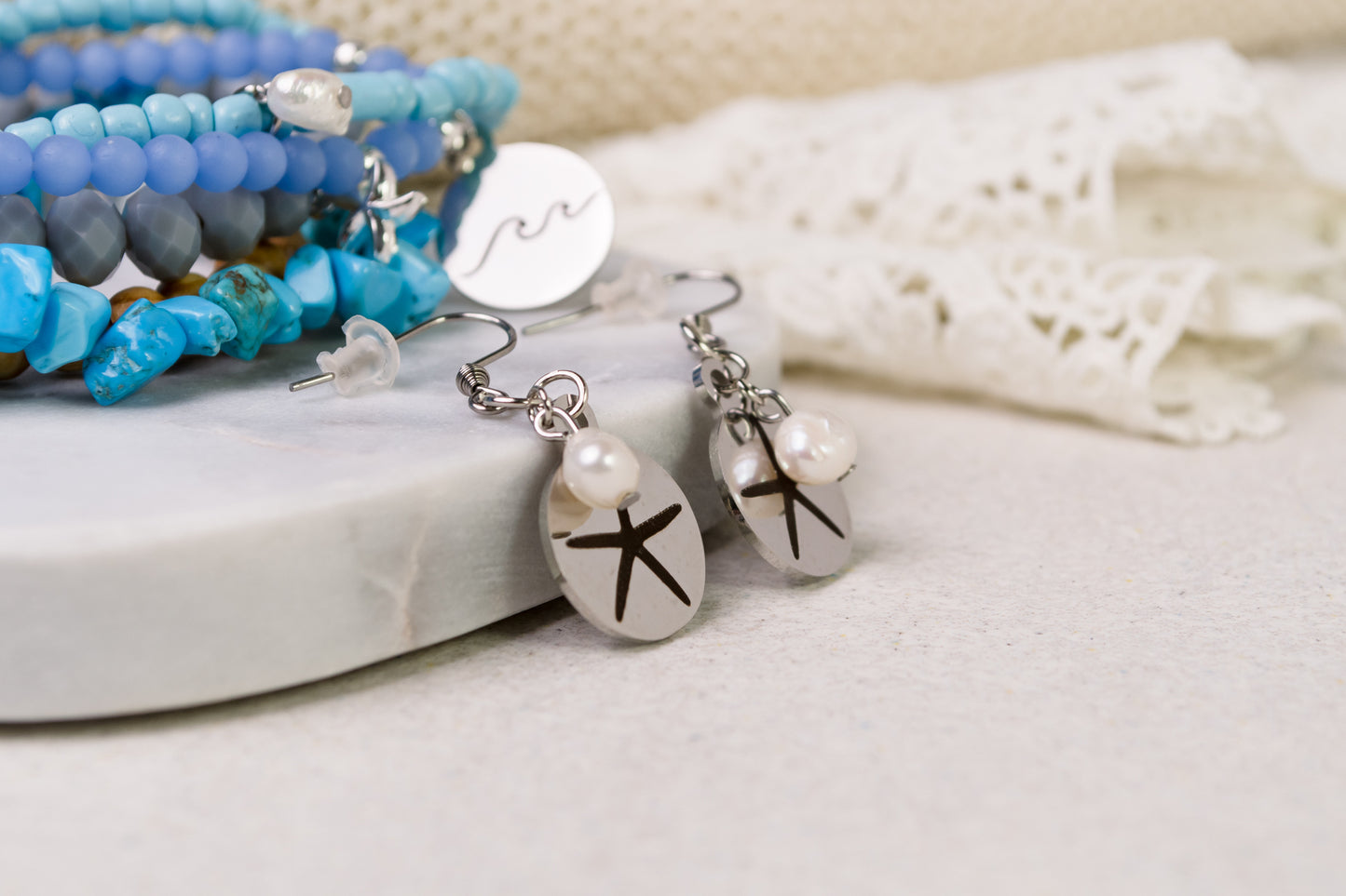 Pendant Earrings - Stainless Steel - Many Styles Available