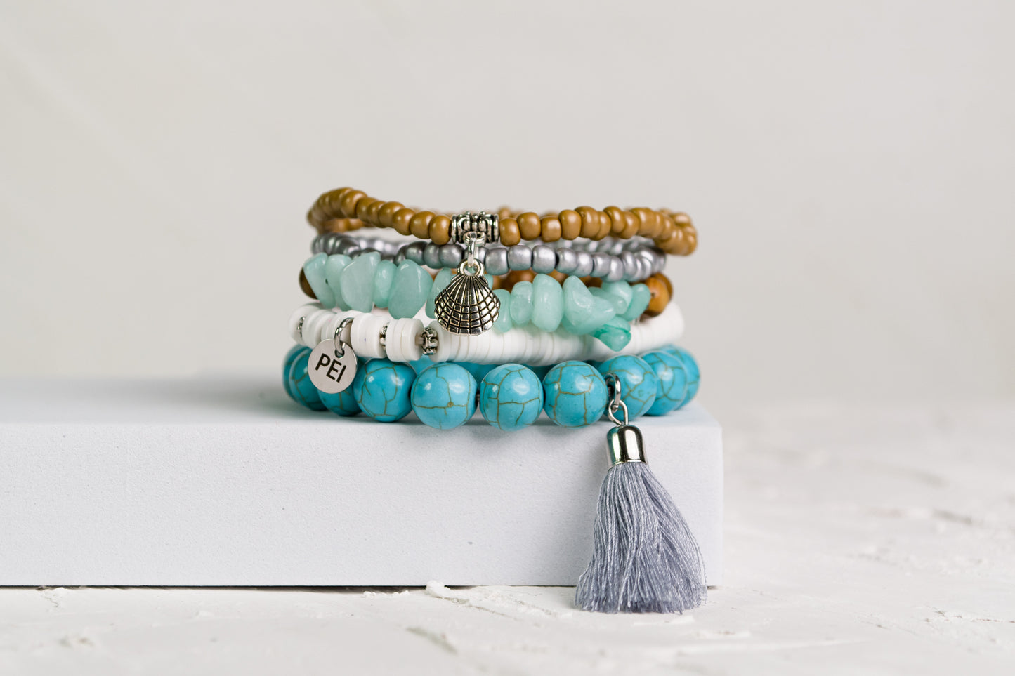 Beaded Bracelet Set of 5 - Choose Your Style