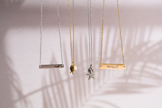 Bar Necklace - Stainless Steel - Different Styles Available