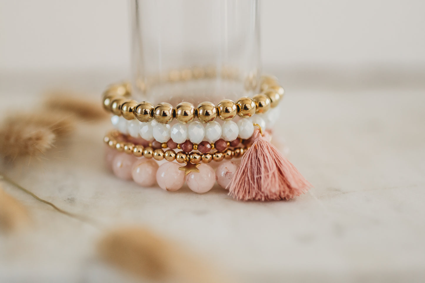 Beaded Bracelet Set of 5 - Choose Your Style