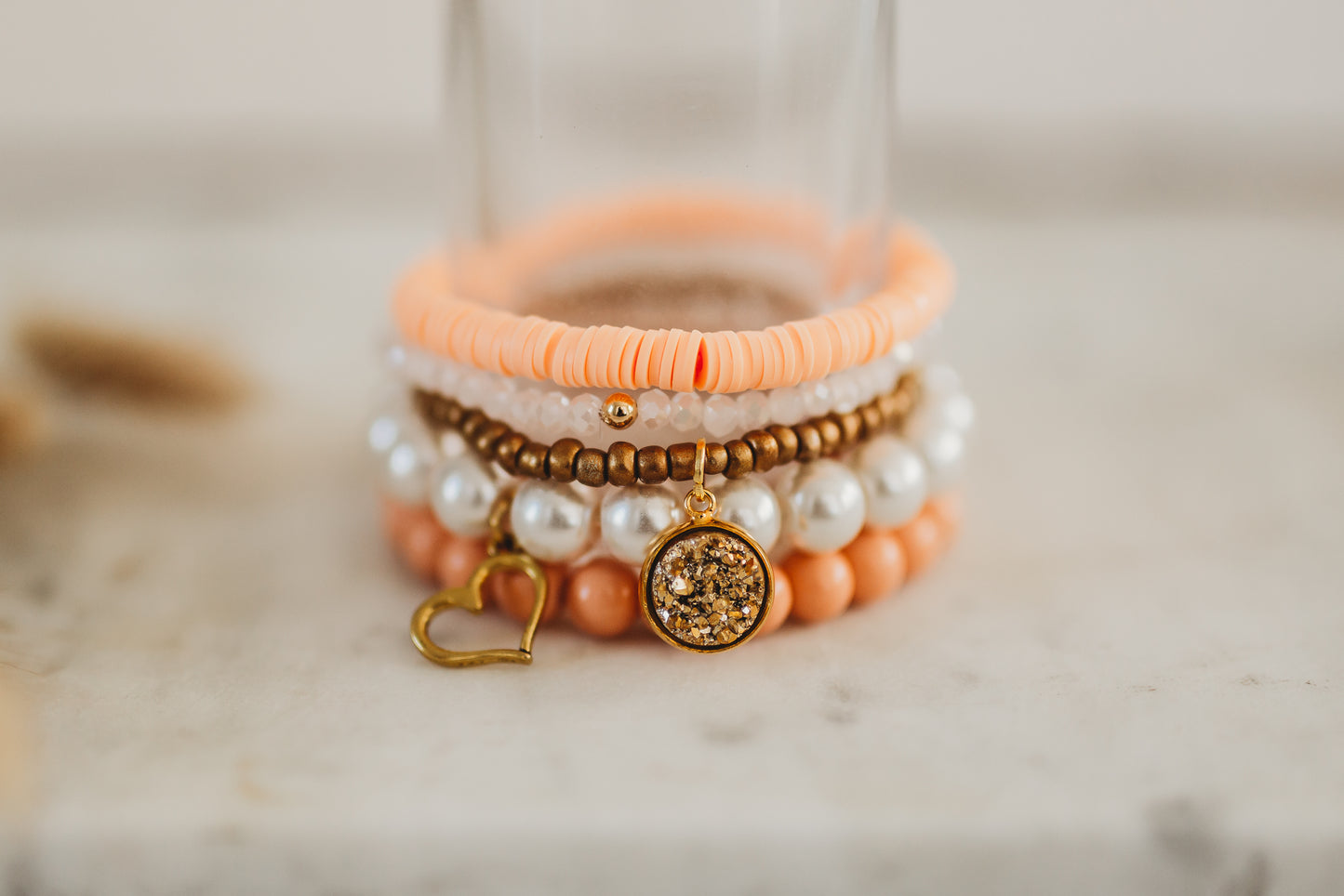 Beaded Bracelet Set of 5 - Choose Your Style
