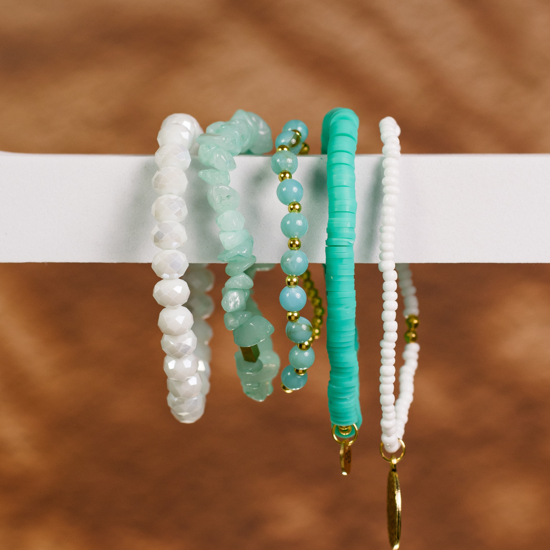 Beaded Bracelet Set of 5 - Choose Your Style