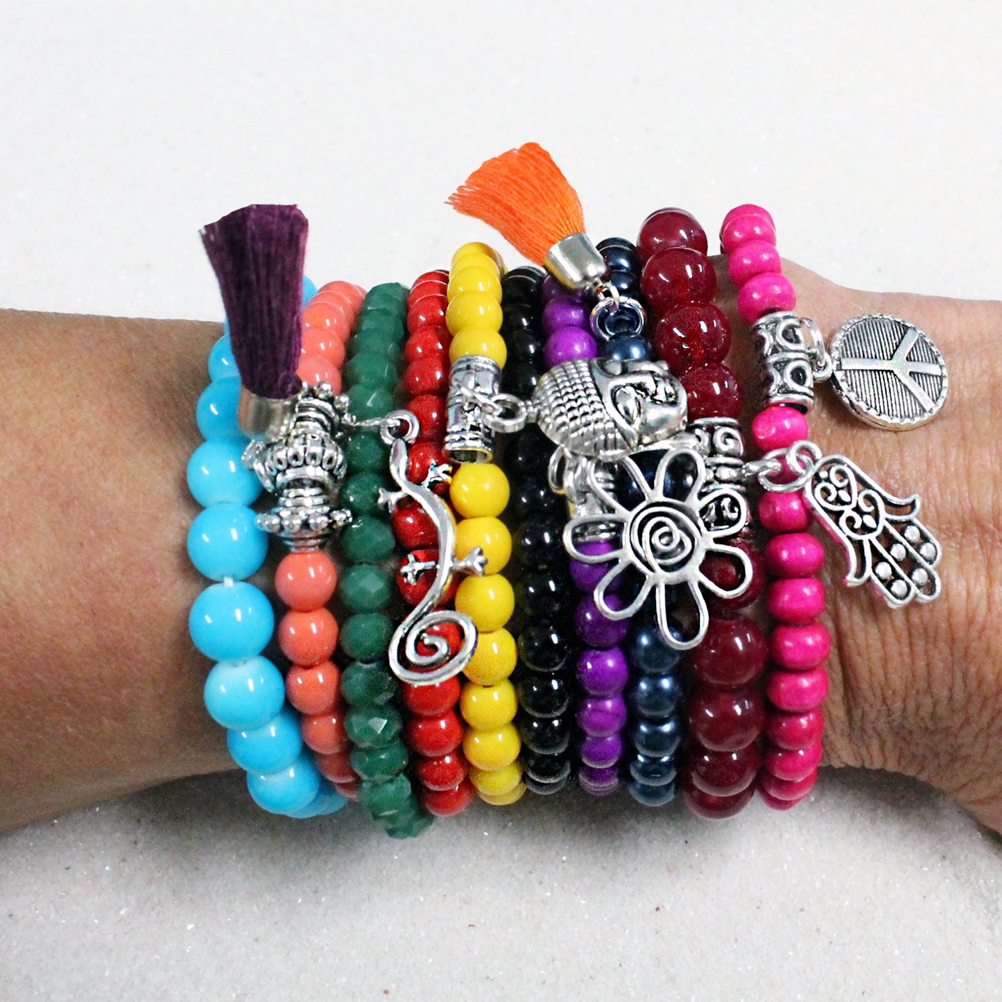 Beaded Stacked Bracelets