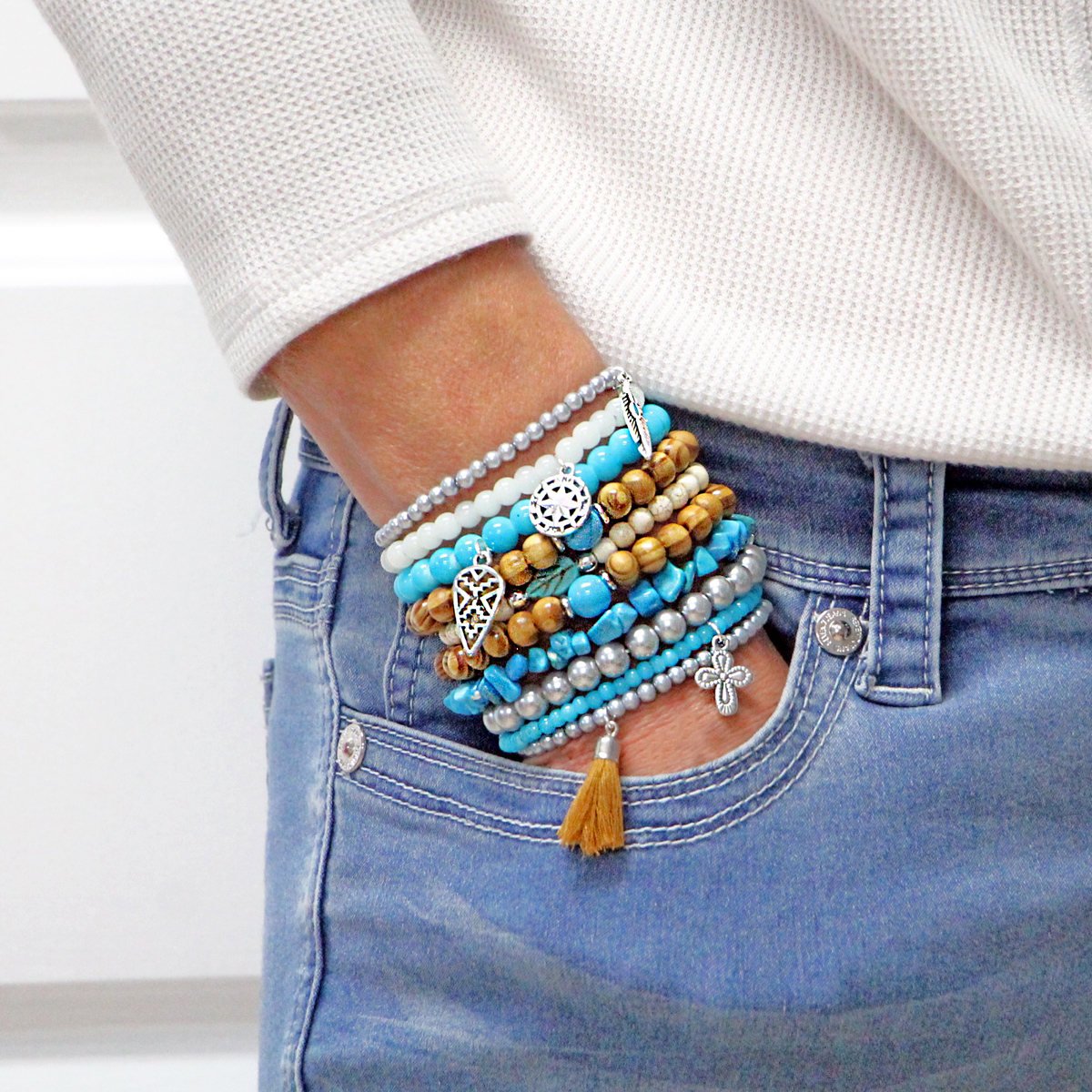 Beaded Stacked Bracelets