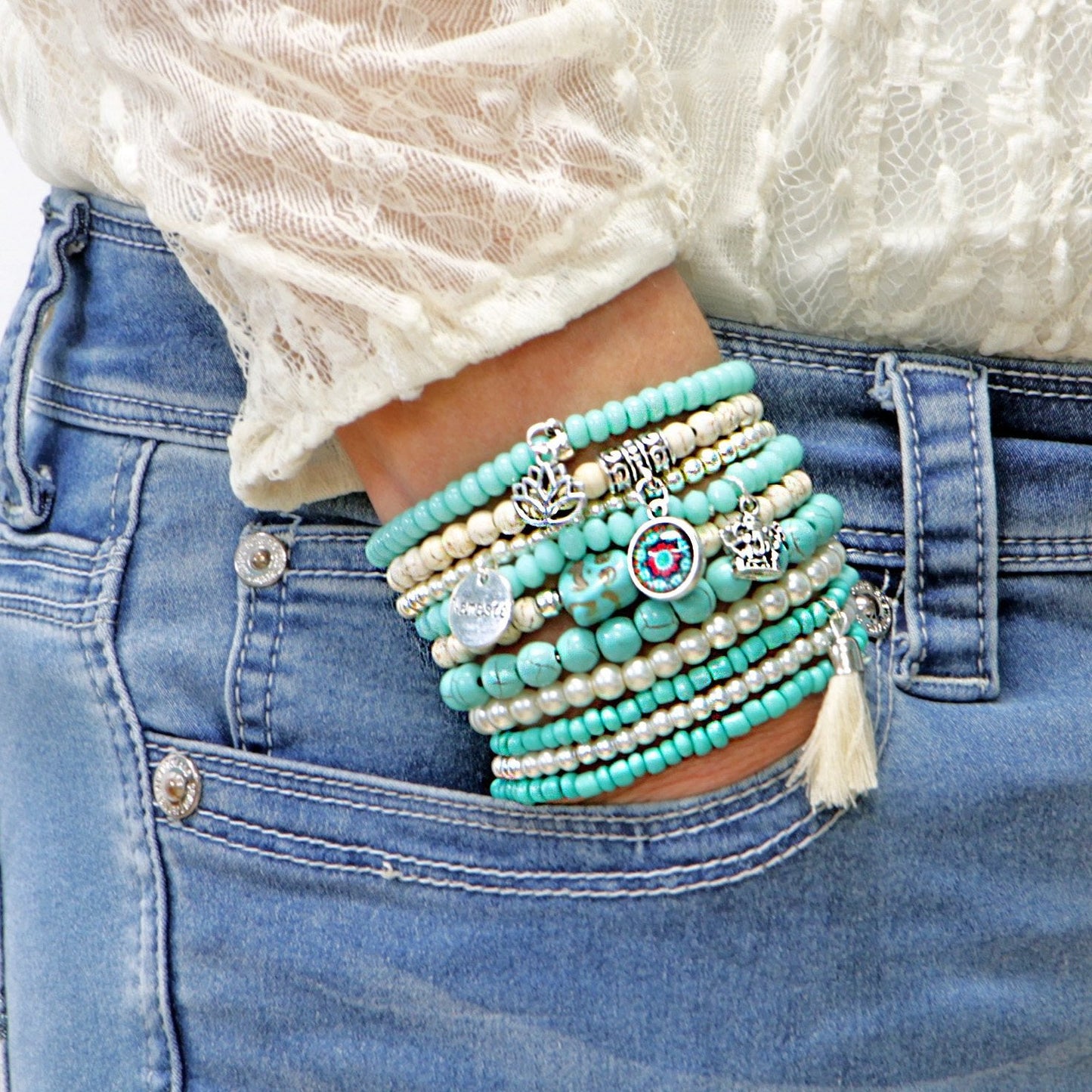 Beaded Stacked Bracelets