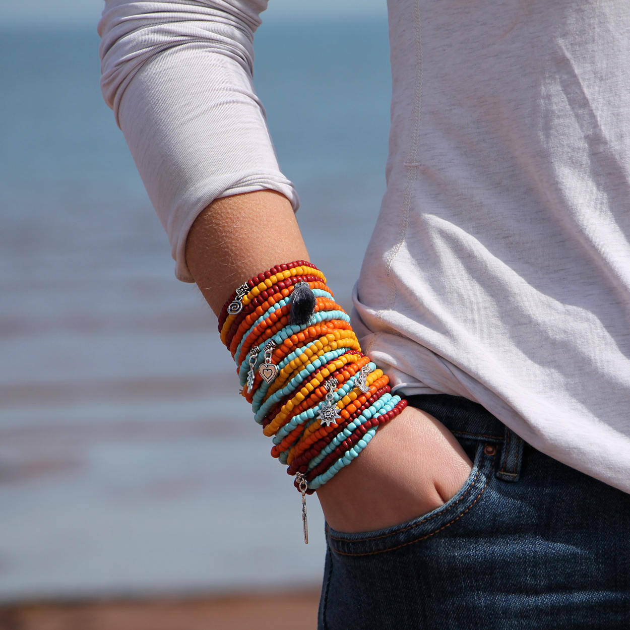 Laney - Seed Bead Bracelets Set