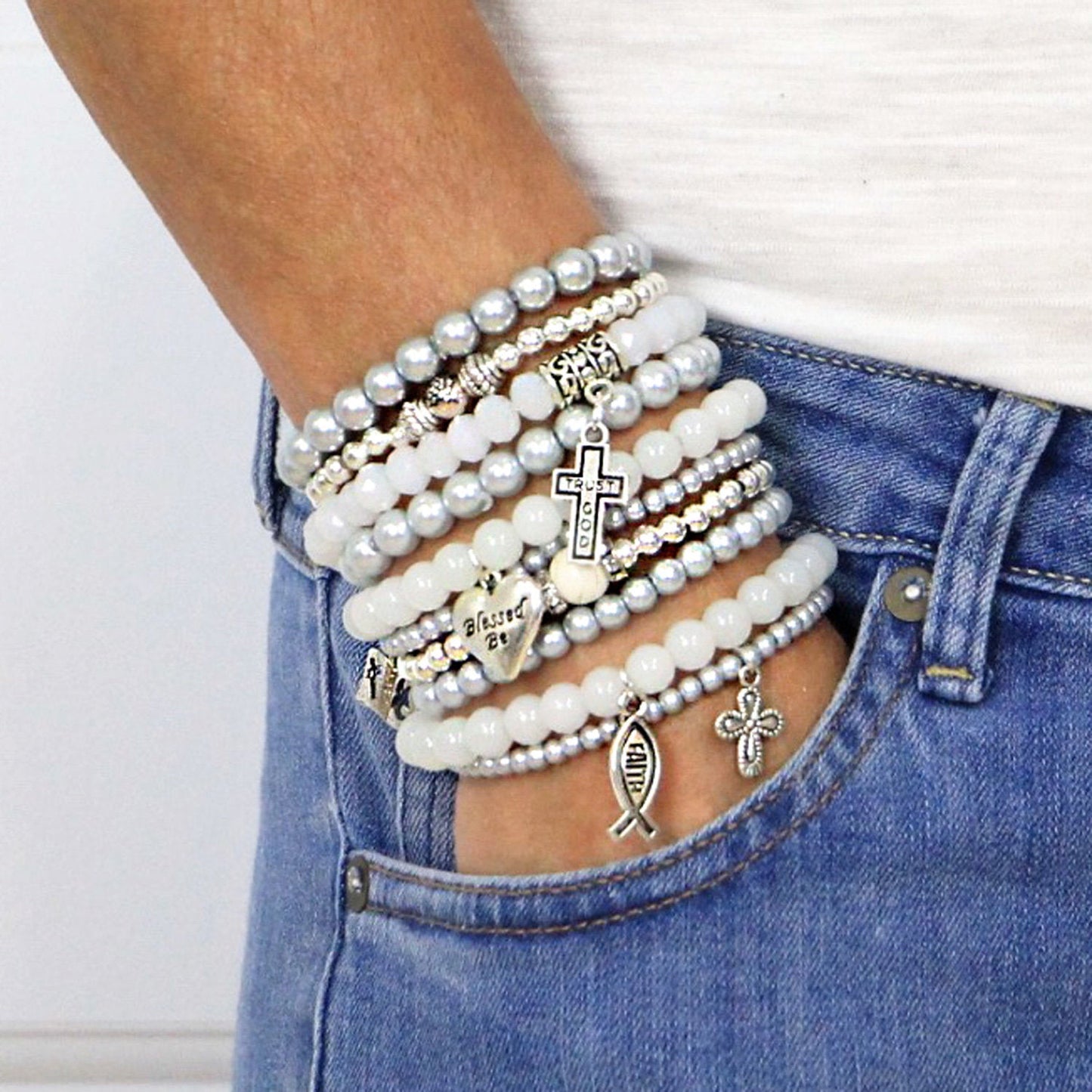 Anna - Beaded Bracelets Set