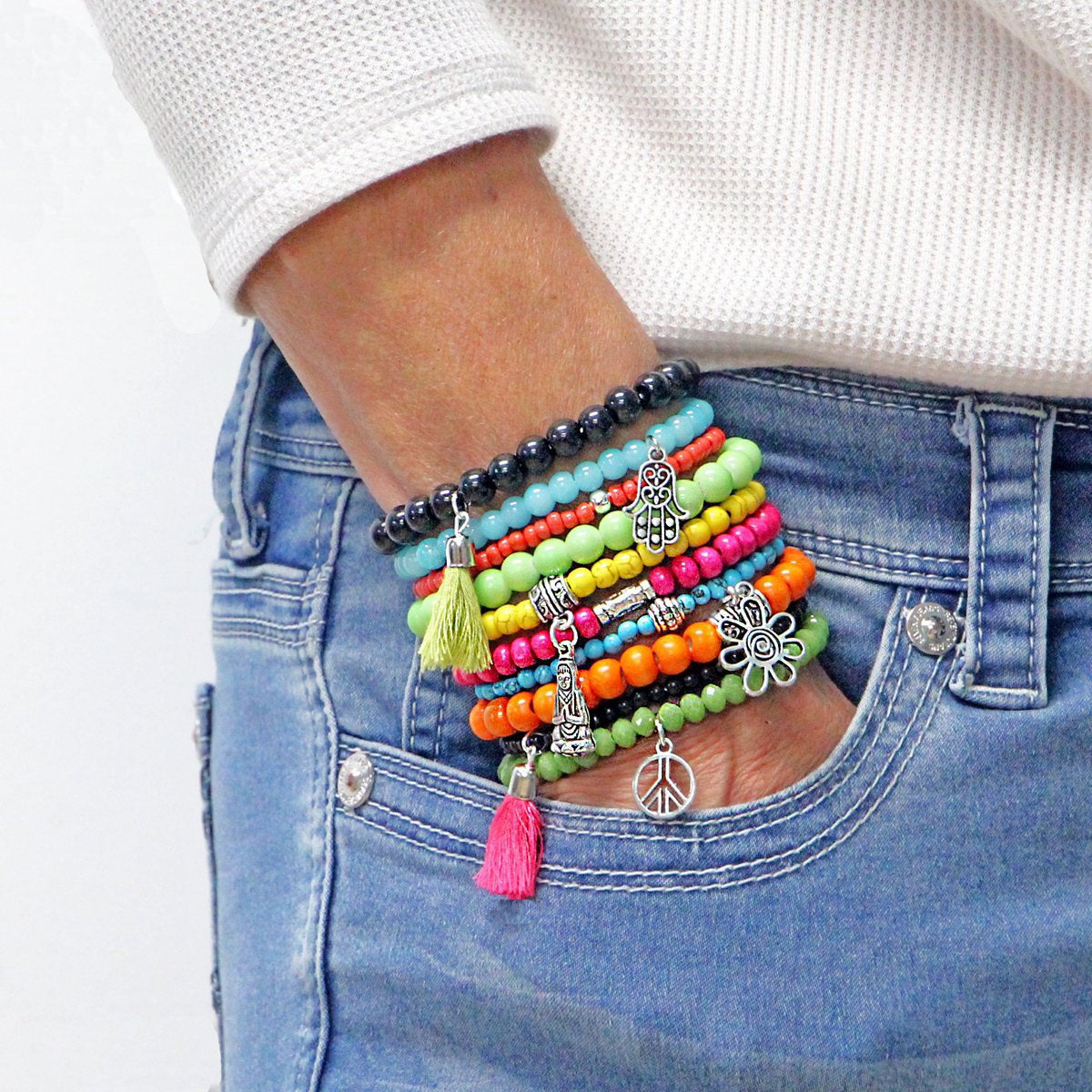 Beaded Stacked Bracelets