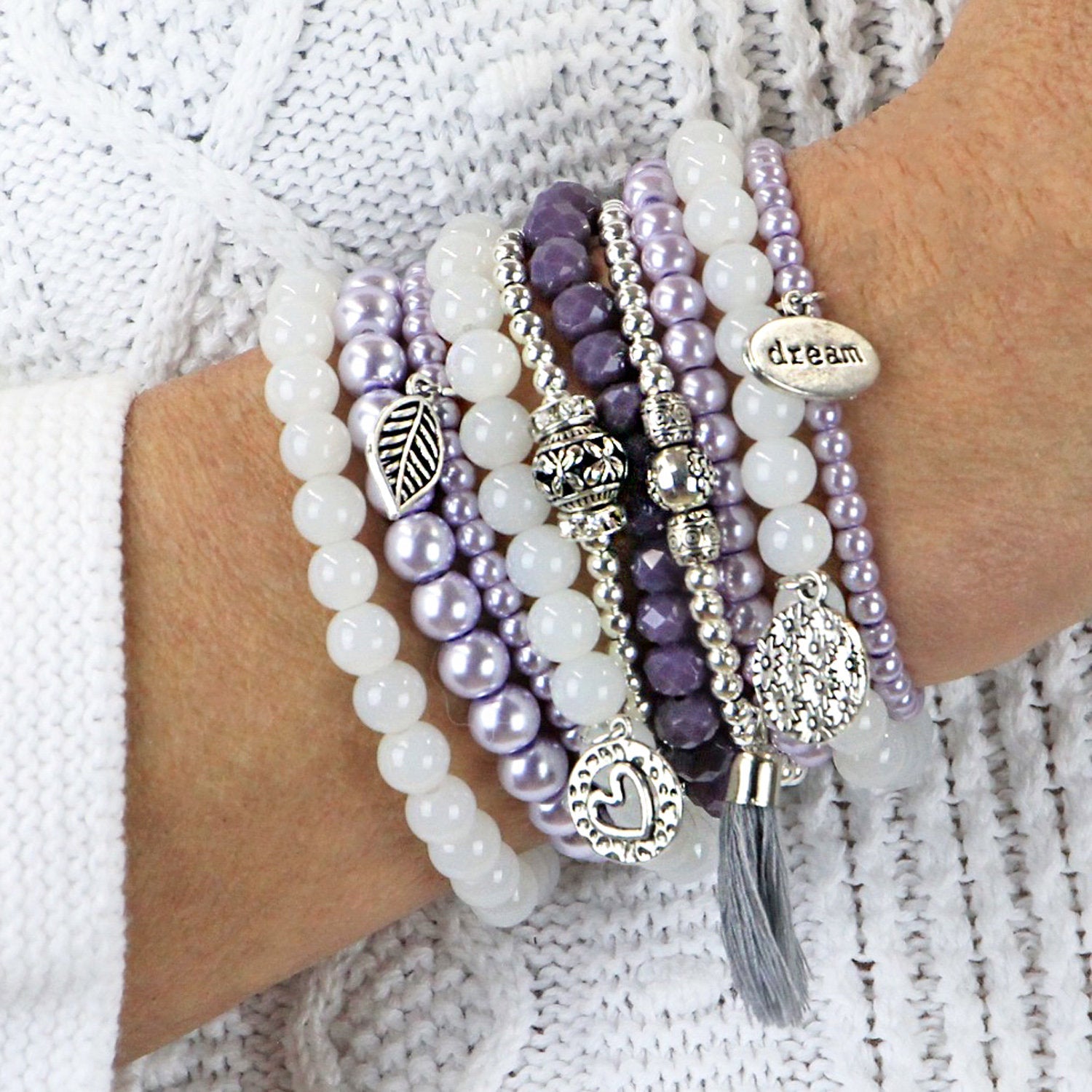 Beaded Stacked Bracelet