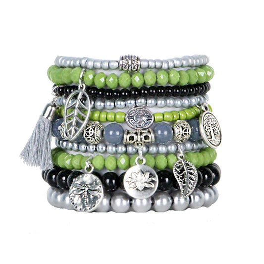 Flora- Beaded Bracelets Set