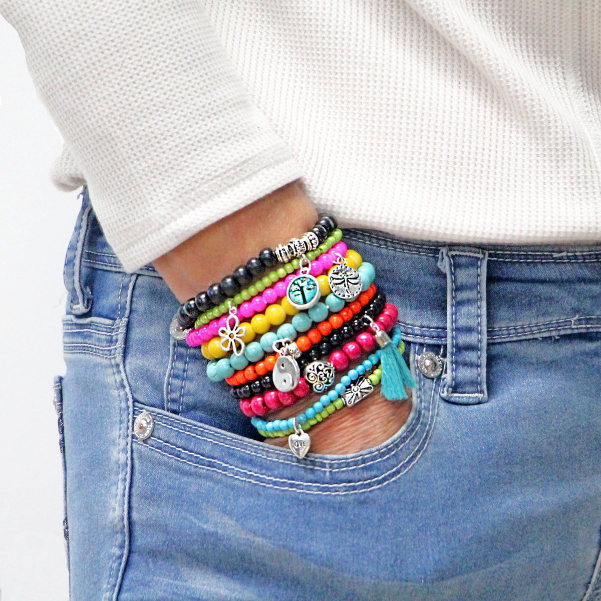 Beaded Stacked Bracelets