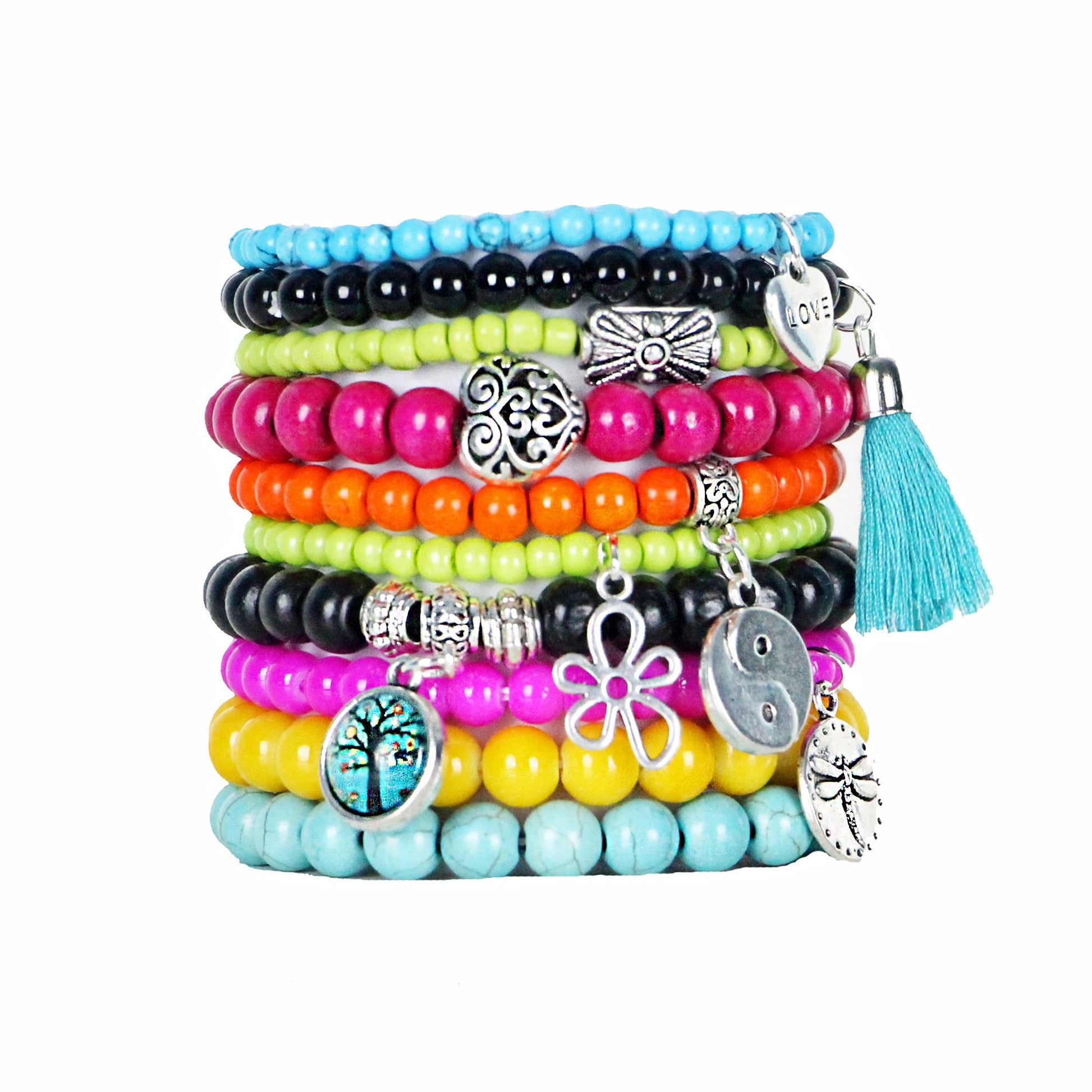 Beaded Stacked Bracelets