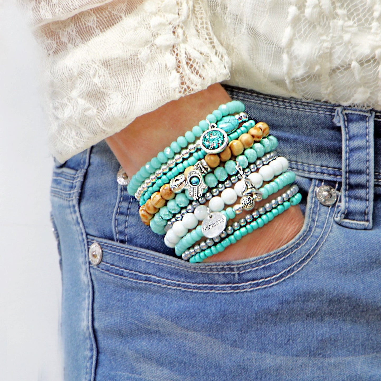 Beaded Stacked Bracelets