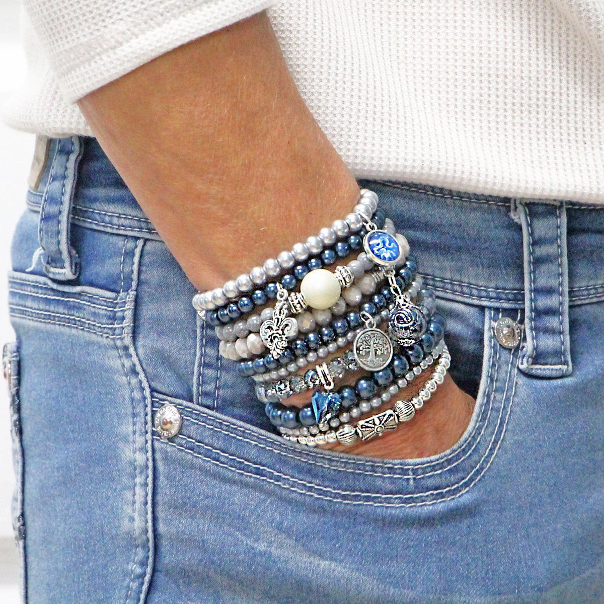 Lis - Beaded Bracelets Set