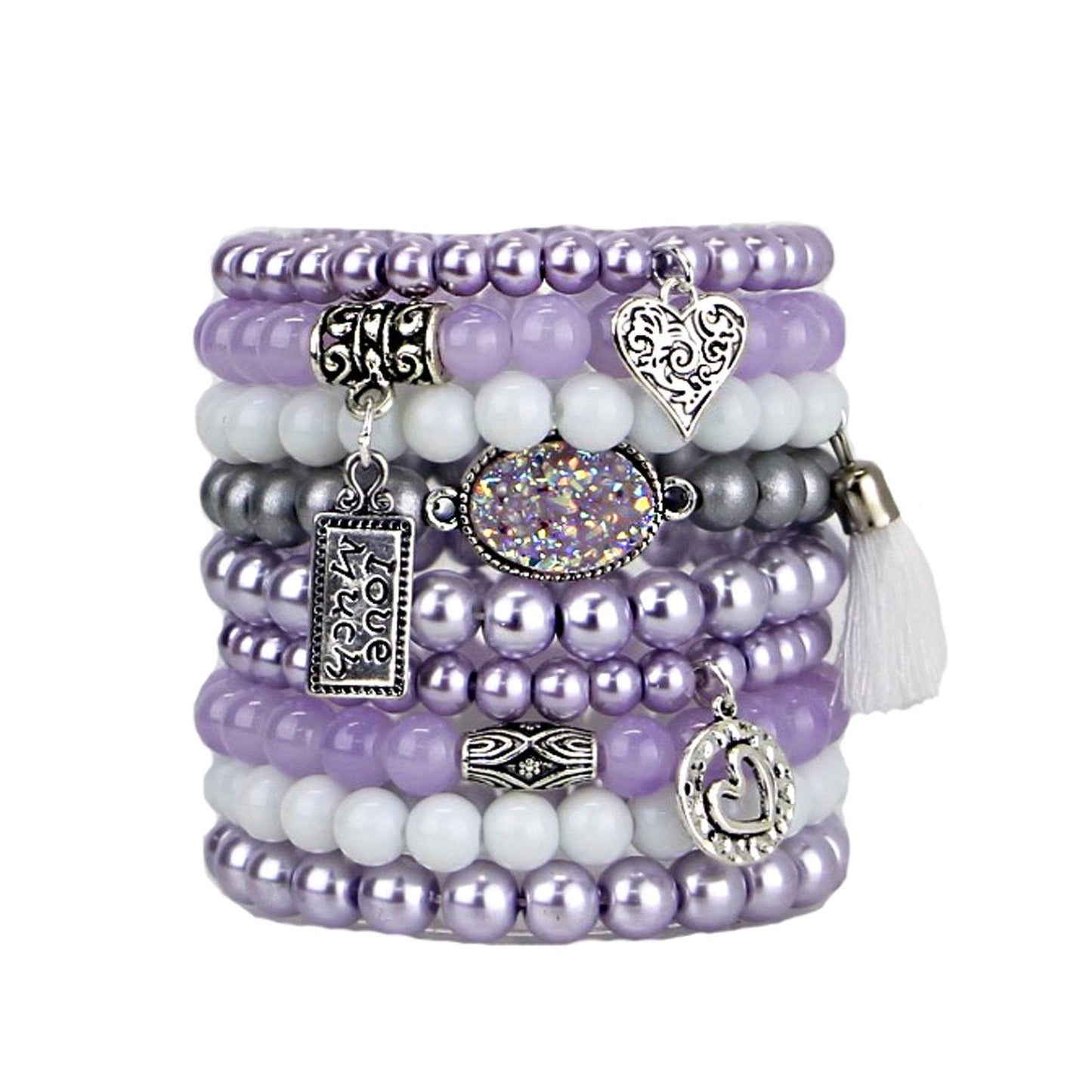 Violet - Stacking Bracelets Set